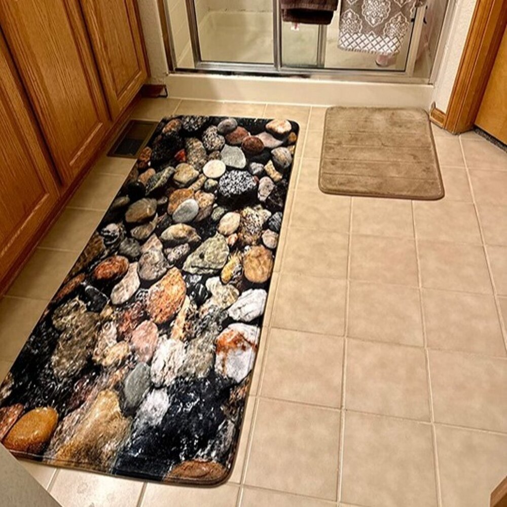 NEW  Bathroom Rug,Non Slip Soft Absorbent,Memory Foam Bath Mat 71 inches X 24" - Picture 7 of 7